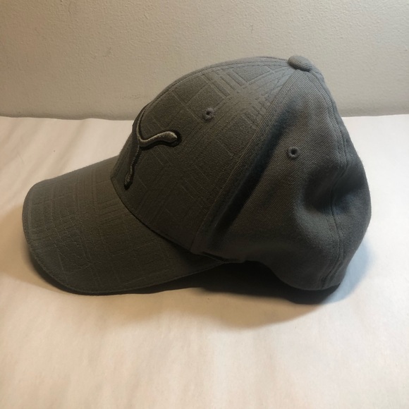 Puma cap Rudolf Dassler Sport Grey one size flex fit Baseball Hat Wool Blend - Picture 2 of 13